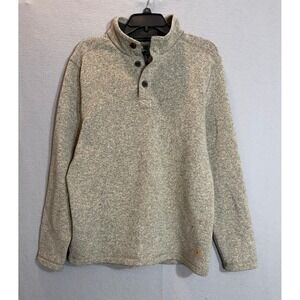 G.H. Bass & Co. Knit Pullover Mock Neck Sweater Men's Large Preppy